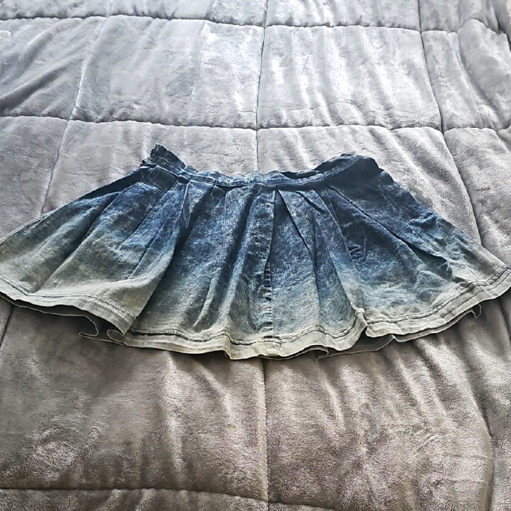 Kill City Denim Ombre Mini Skirt S